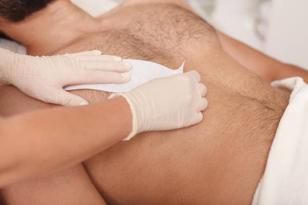 Back or Chest Wax service background